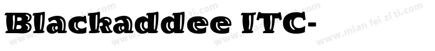 Blackaddee ITC字体转换